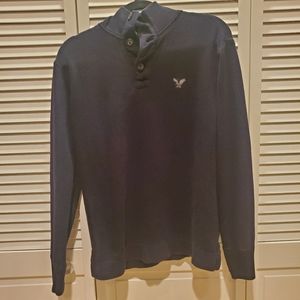 American Eagle Button Mock Sweater